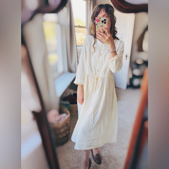 SOLD - Handmade Linen Blend Cottagecore Etsy dress - Picture 2 of 7